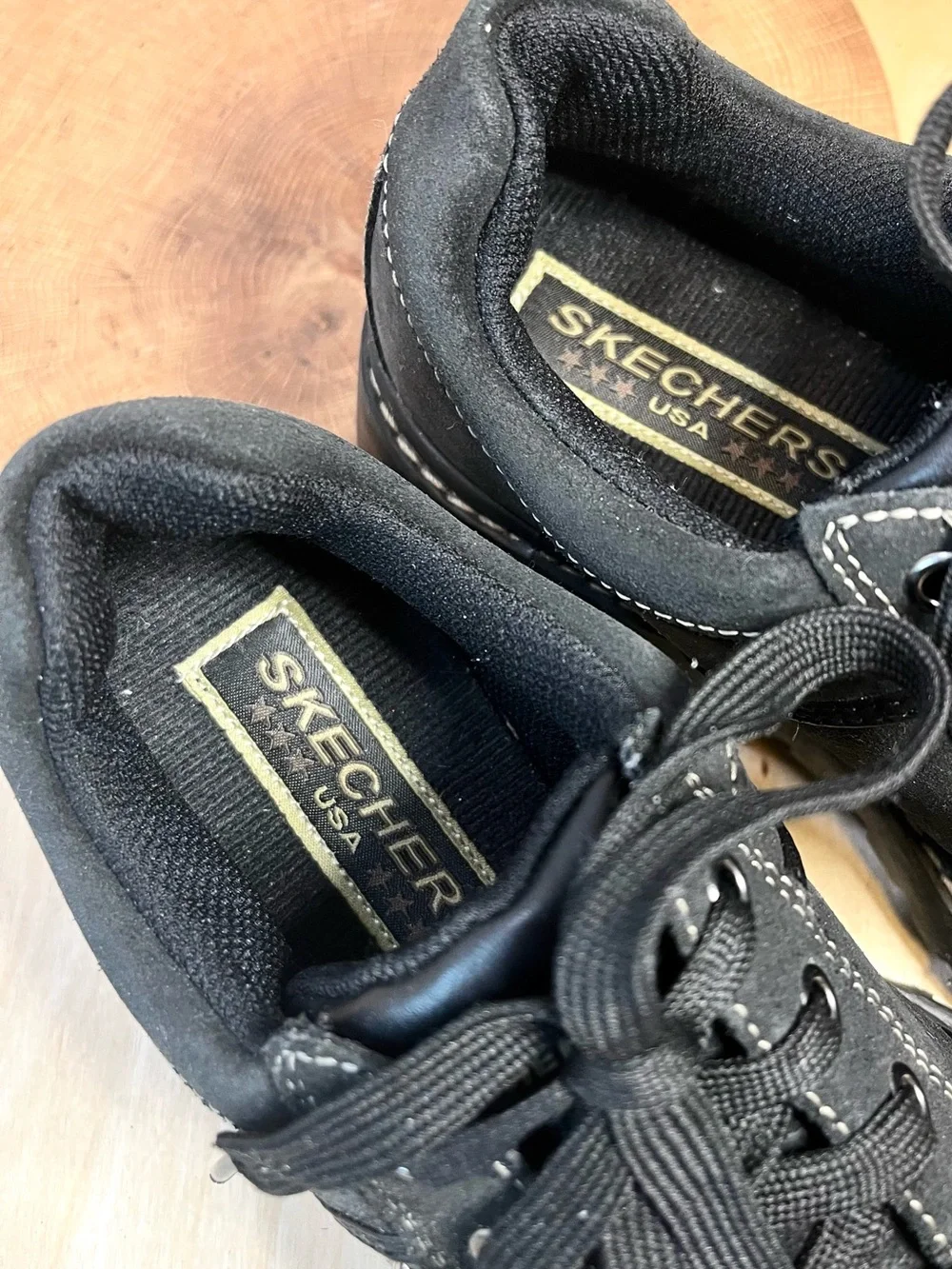 Skechers | Vintage Y2K Chunky Lug Sole Platform Shoe in Black 46406 Size 9.5